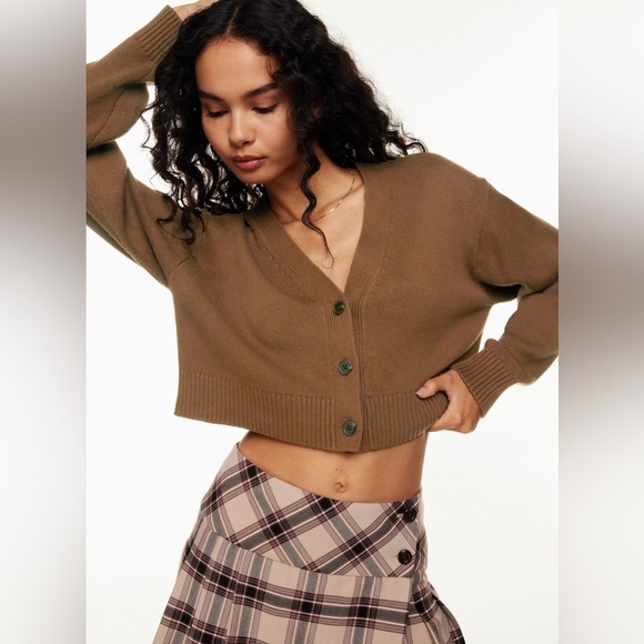 Aritzia Sweaters - Aritzia Sunday Best Bianca Cardigan Brown Size Small